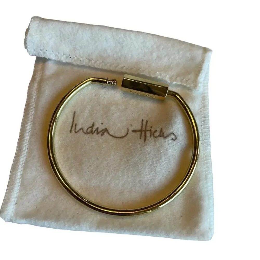 India Hicks Key Ring Charm Ring Gold Plated